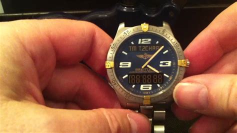 breitling aerospace caseback scratched when changing battery|Breitling Aerospace LCD Issue Seen After Battery Change.